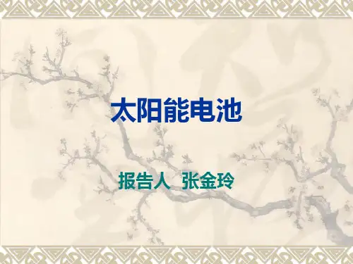 太阳能电池ppt课件