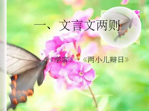 六年级下册《学弈两小儿辩日》ppt