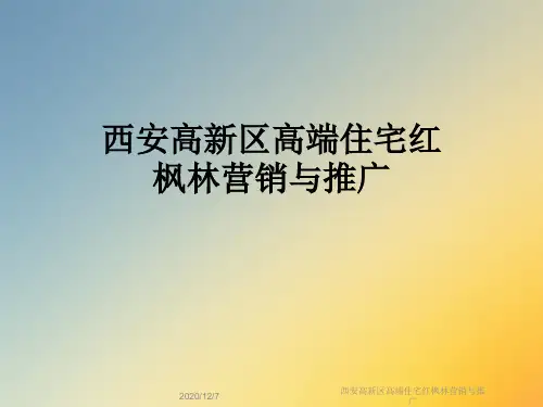 西安高新区高端住宅红枫林营销与推广