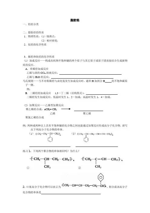 脂肪烃