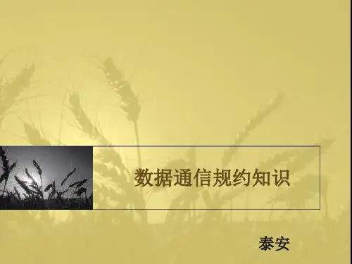 数据通信规约知识