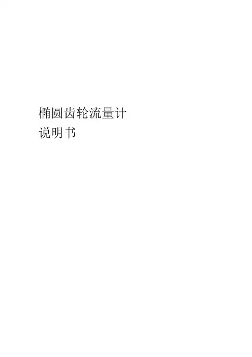 椭圆齿轮流量计