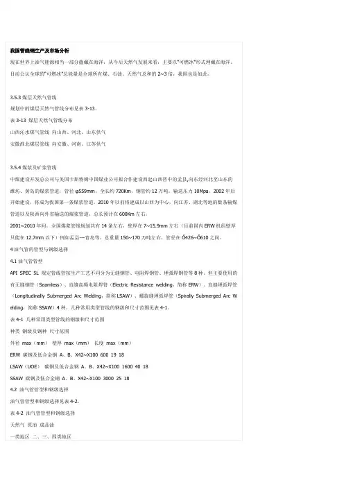 我国管线钢生产及市场分析