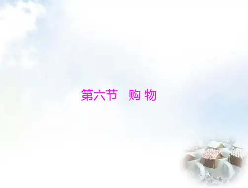 初中英语学业考试复习第六节购物课件