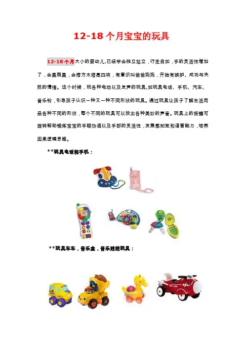12-18个月宝宝的玩具·婴幼儿教育