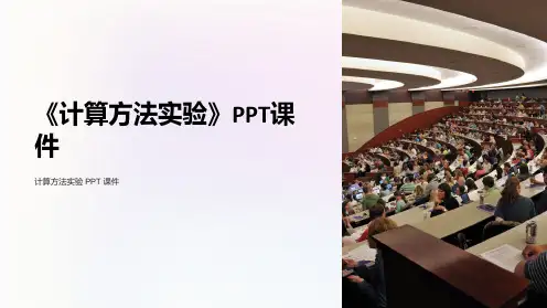 《计算方法实验》课件