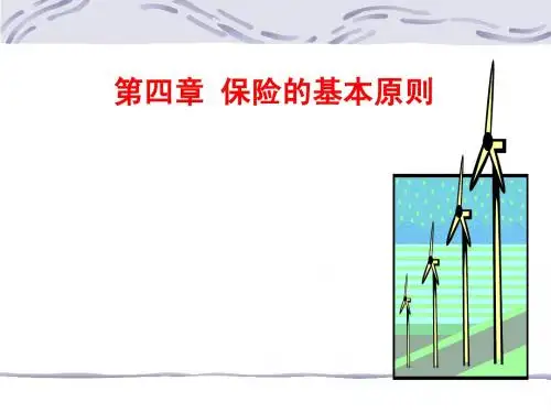 第四章保险的基本原则1