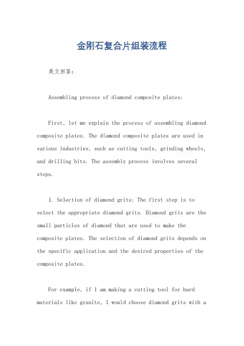 金刚石复合片组装流程