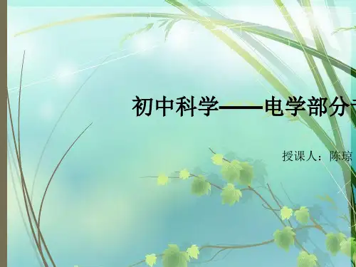 初中物理电学电路分析专题 PPT课件 图文