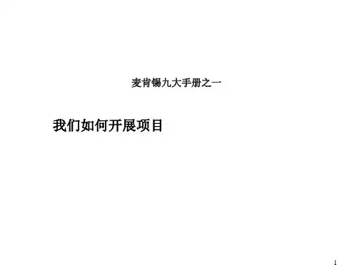 麦肯锡_著名九大手册1-9完整版