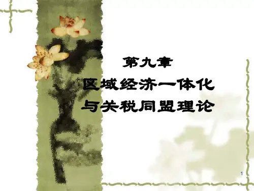 李坤望国际经济学第四版第9章区域经济一体化与关税同盟理论PPT课件