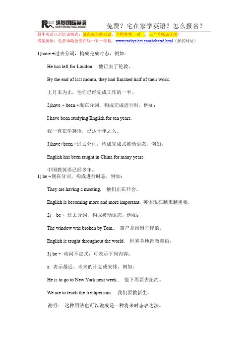 四六级简明语法：助动词have的用法