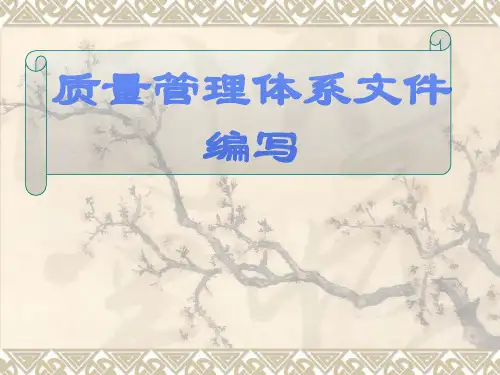 质量管理体系文件的编写.pptx