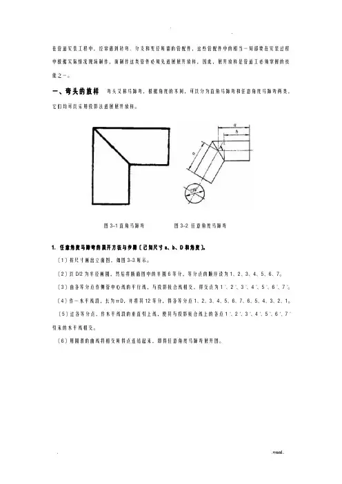 各种管件放样图
