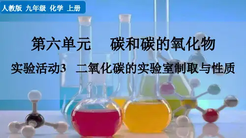 2024新人教版九年级化学上册第六单元实验活动三二氧化碳的实验室制取与性质课件