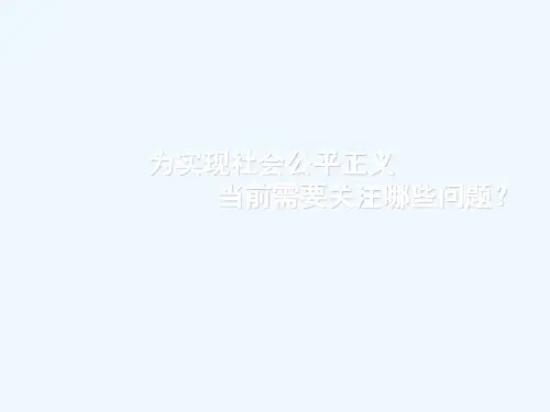 社会公平正义全解