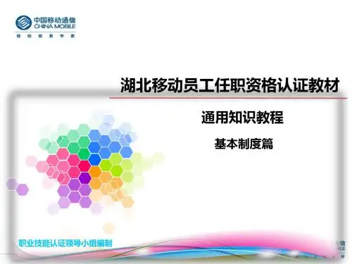 某公司员工任职资格认证教材(PPT 58张)