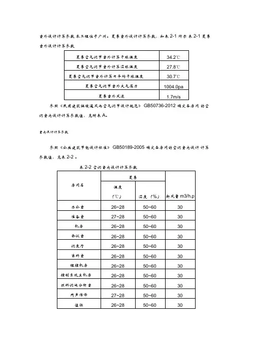 暖通负荷计算.