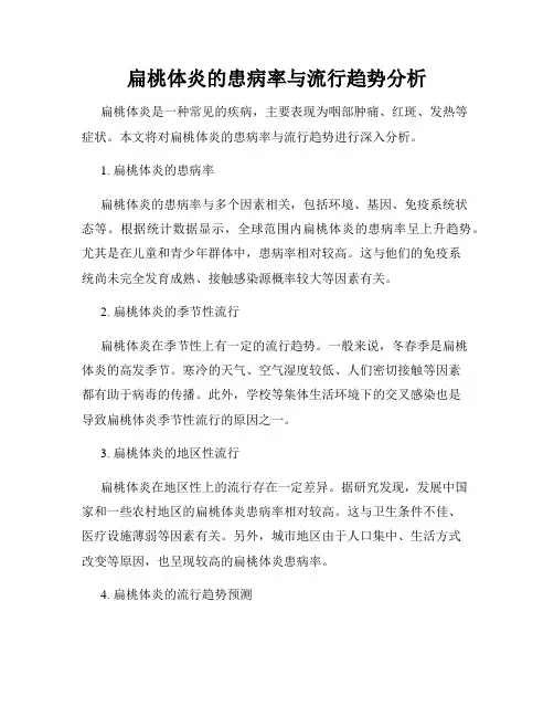 扁桃体炎的患病率与流行趋势分析