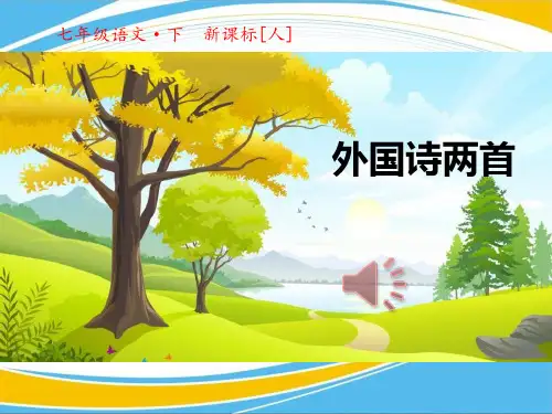《外国诗二首》PPT下载【优秀课件】