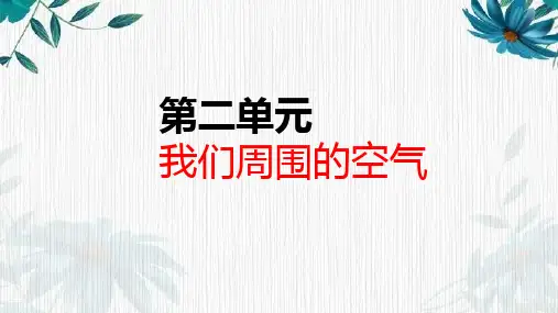 人教版九年级化学上册第二单元我们周围的空气复习课件(共32张PPT)