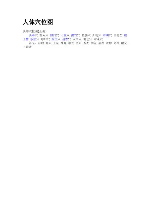 穴位图