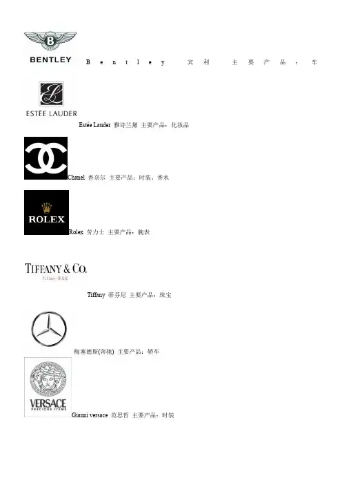 奢侈品-LOGO大全