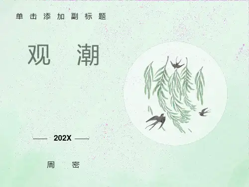 《观潮》ppt课件