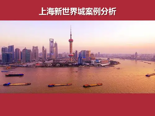 上海南京路新世界城购物中心深度调研分析报告