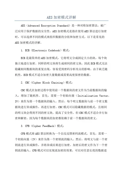 AES加密模式详解
