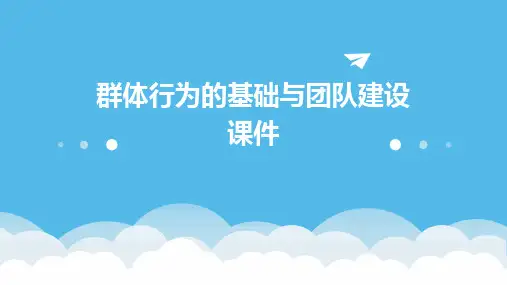 群体行为的基础与团队建设课件