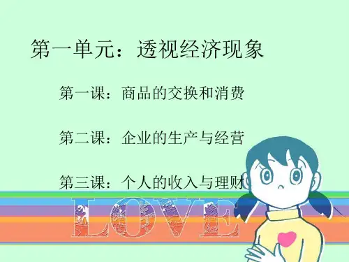 1商品的交换与消费精品PPT课件