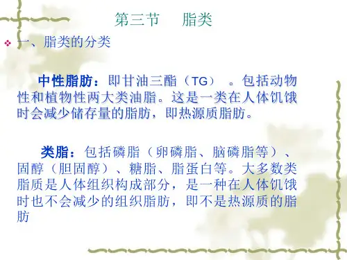 营养学基础-脂肪 PPT