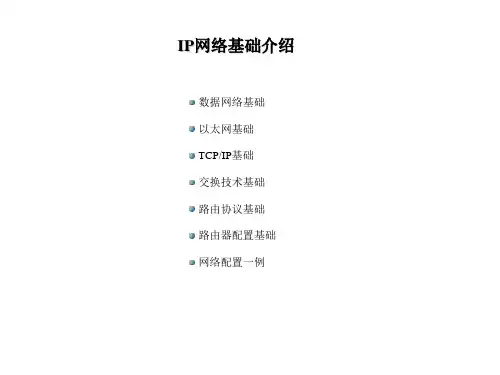 IP基础培训PPT课件