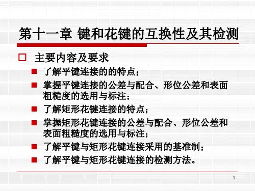 第十一章-键和花键的互换性