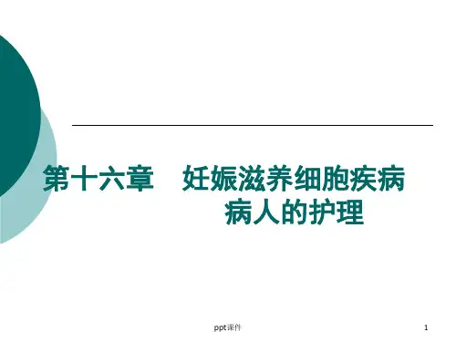 妊娠滋养细胞疾病病人的护理  ppt课件