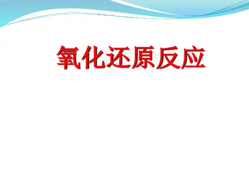 氧化还原反应(PPT)