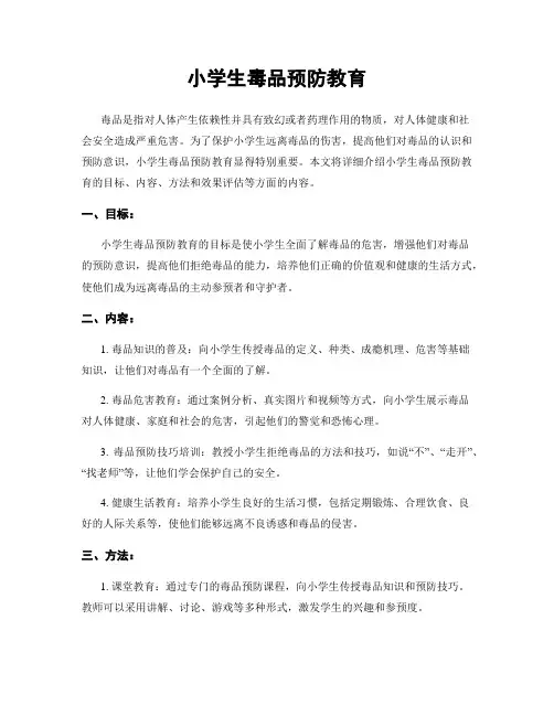 小学生毒品预防教育