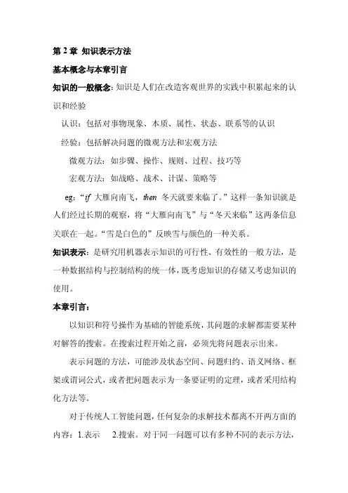 知识表示方法