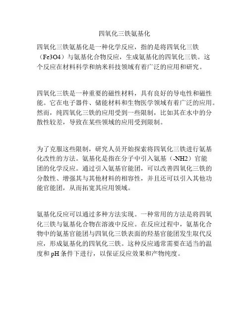 四氧化三铁氨基化