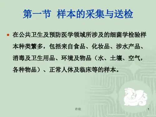 细菌学检验基本技术共56页