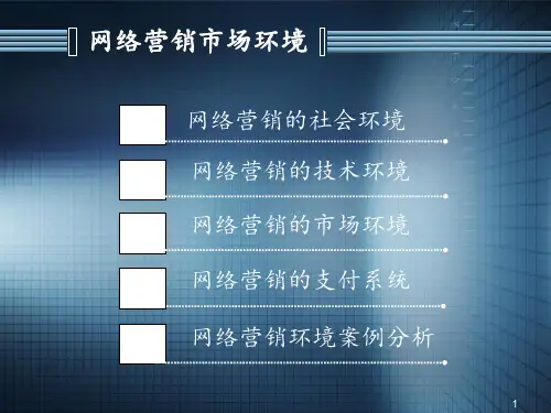 网络营销市场环境