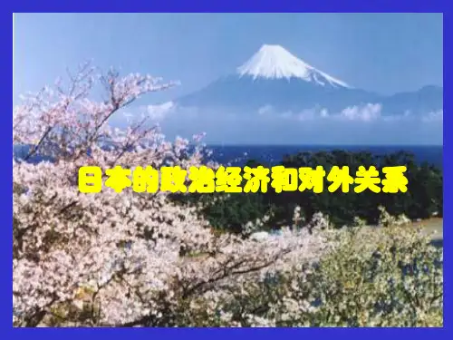 日本的政治经济与对外关系