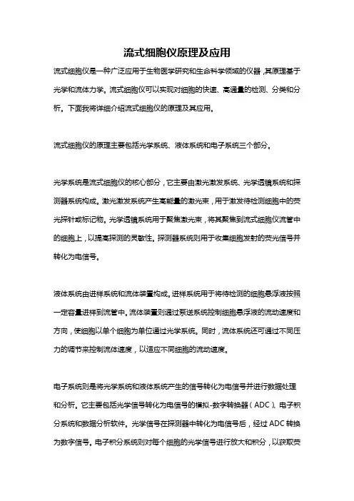 流式细胞仪原理及应用
