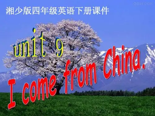 )四年级英语下册英语课件