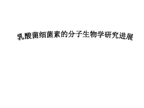 乳酸菌细菌素的分子生物学研究进展