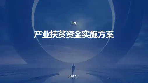 产业扶贫资金实施方案
