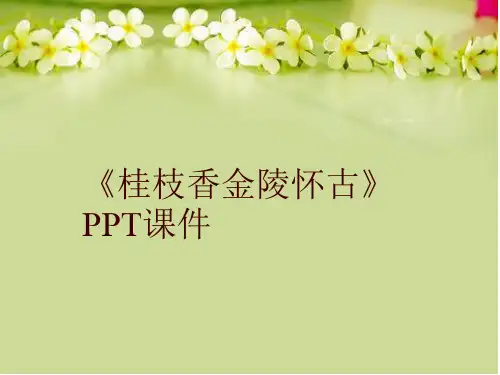 《桂枝香金陵怀古》PPT课件