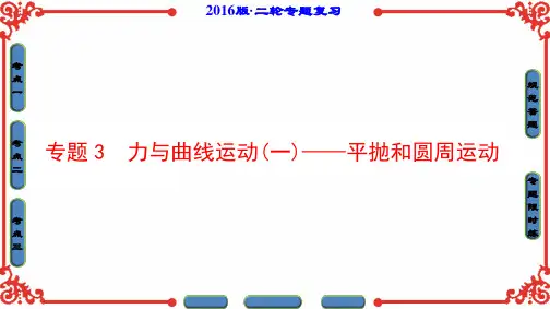 2016年衡水物理高考复习资料 第1部分-专题3