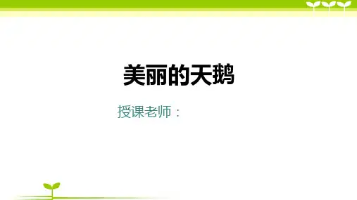 二年级美术第32课-美丽的天鹅-美术课件